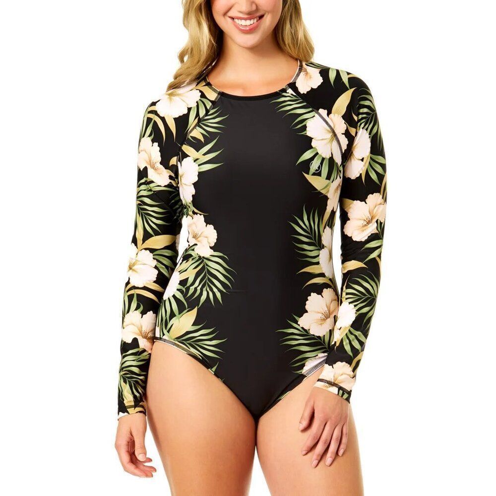 ๐ดHURLEY ๐ดโNEW! Tropical Hibiscus Long Sleeve Surfsuit -